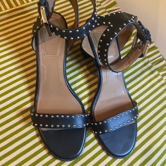 Givenchy Black Studded Sandals - Picture 1 of 6